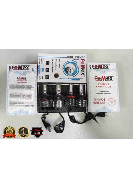 Femex Eco Power H1 Simsek Etkili Zenon Csp LED Xenon LED Headlig