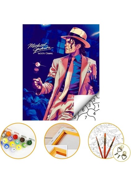 Sayılarla Boyama Seti Kasnaklı 40 x 50 cm Boyalar ve Fırçalar Dahil