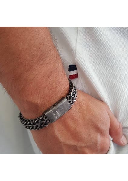 Retro 316 L Çelik Erkek Bileklik 12 mm modelleri