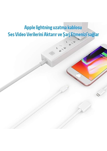 Apple Apple iPhone Uyumlu Lightning Uzatma Kablosu 2 Metre AL-34328