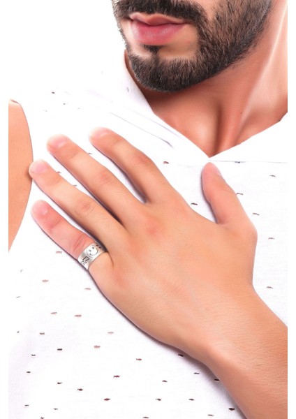 Erkek Antik Gümüş Kaplama Ayarlanabilir Gülen Yüz Emoji Yüzük fiyatları