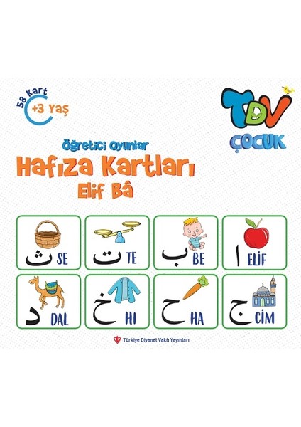 Öğretici Oyunlar Hafıza Kartları Elif Ba 58 Kart