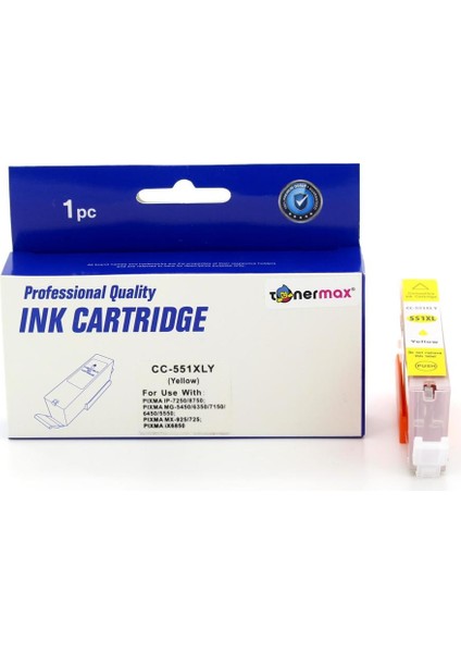 Toner Türk CLI-551XL Sarı Muadil Kartuş