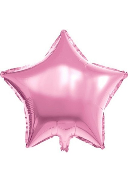 Pembe Yıldız Folyo Balon 45 cm 1 Adet