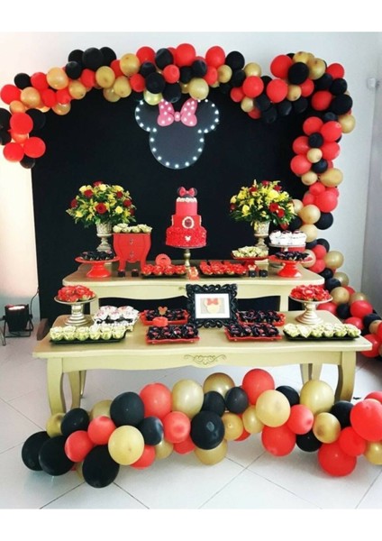 100 Adet 12 Inç Metalik Balon + 5 mt Balon Zinciri Parti Konsept Doğum Günü