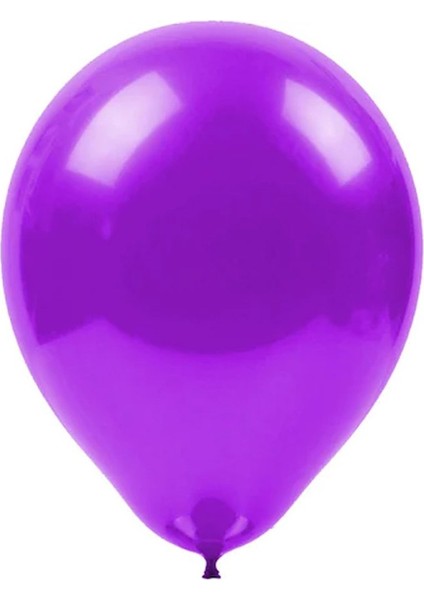 12 Inç Metalik Mor Balon 10'lu