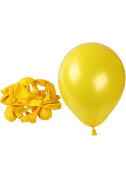 12 Inç Metalik Sarı Balon 25'li