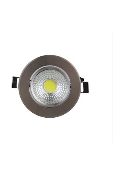 5 Watt Cob LED Spot Armatür Krom Kasa Trafolu LED Spot Aydınlatma