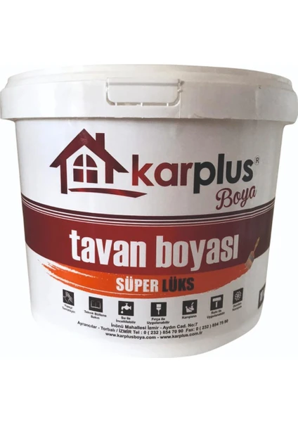 Karplus Su Bazlı Beyaz Tavan Boyası 10 kg