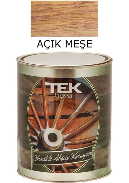 Tek Vernikli Ahşap Koruyucu Açık Meşe 0,75