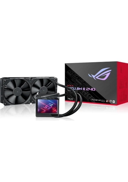 Rog Ryujın 240 OLED Aura Sync Rgb 2x Noctua Ippc 2 Pwm 120MM Fan Sıvı Cpu Soğutucusu