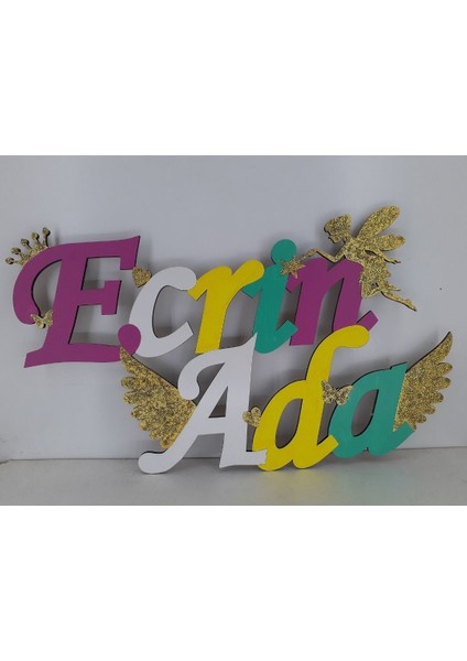 Işıklı Simli & Peri Kızı Temalı Kapı ve Duvar Süsü