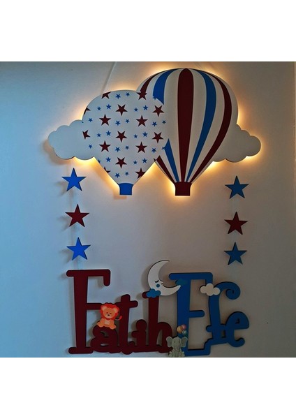 Işıklı Balonlu Trabzonspor Renk Temalı Kapı ve Duvar Süsü fiyatları