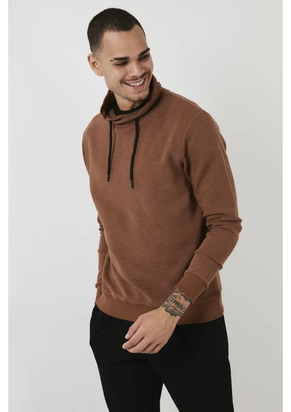 Pamuklu Dik Yaka Slim Fit Sweat Erkek Sweat 5905032