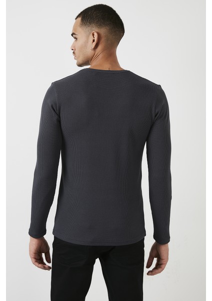 Pamuklu Bisiklet Yaka Basic Sweat Erkek Sweat 5905073 indirimleri