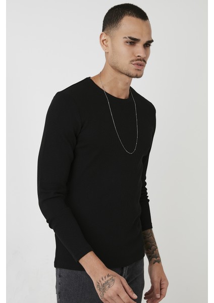 Pamuklu Bisiklet Yaka Basic Sweat Erkek Sweat 5905073 modelleri
