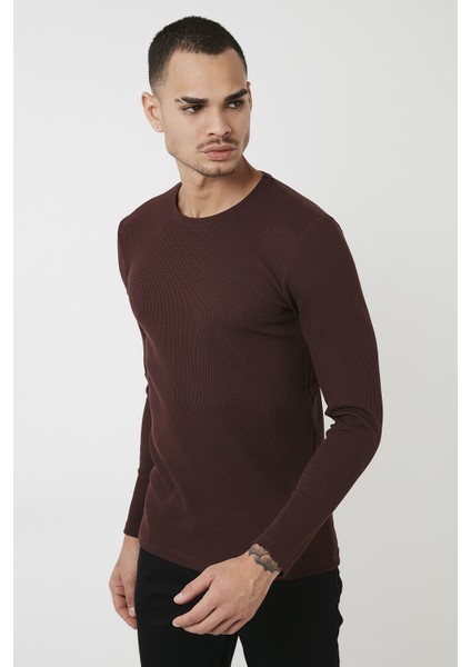 Pamuklu Bisiklet Yaka Basic Sweat Erkek Sweat 5905073 fırsatları