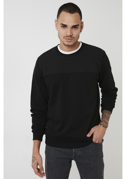 Pamuklu Bisiklet Yaka Slim Fit Sweat Erkek Sweat 5905033