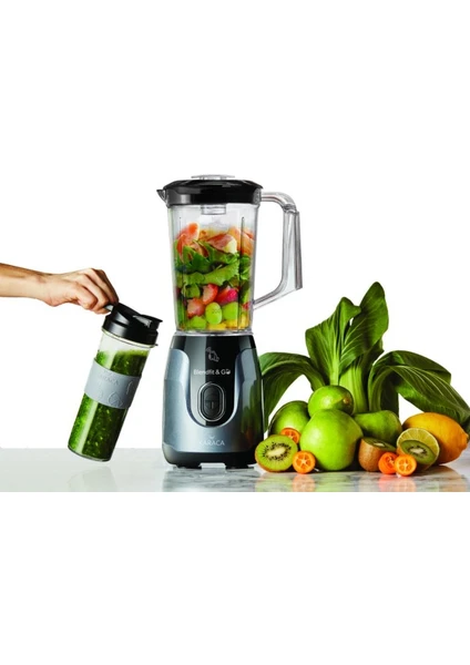 Blendfit Antrasit Smoothie Go Set Antrasit