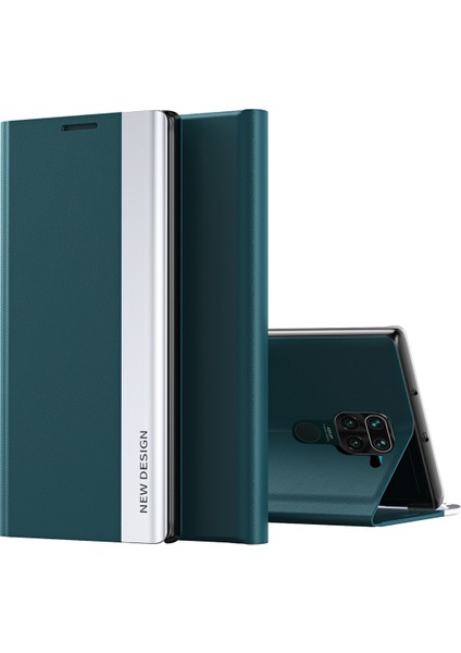 Xiaomi Redmi Note 9 Deri Manyetik Kılıf (Yurt Dışından)