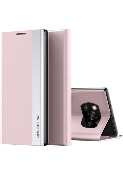 Xiaomi Poco X3 Nfc / X3 Pro Için Ince Flip Deri Manyetik Kılıf (Yurt Dışından)