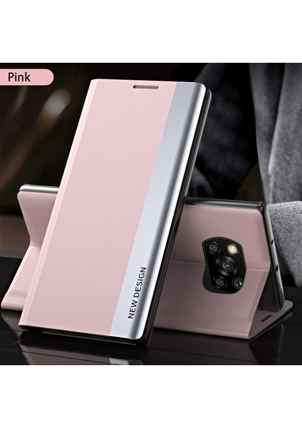 Xiaomi Poco X3 Nfc / X3 Pro Için Ince Flip Deri Manyetik Kılıf (Yurt Dışından)