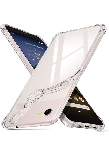 Google Pixel 3A Için Kenarları Korumalı Tpu Bumper Shockproof Şeffaf Kılıf (Yurt Dışından)