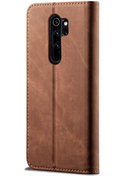 Xiaomi Redmi Note 8 Pro Için Retro Deri Flip Standlı Kılıf (Yurt Dışından)