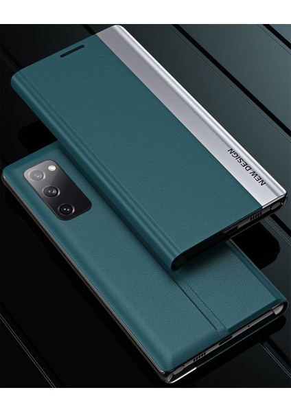 Samsung Galaxy S20 Fe Için Ince Flip Deri Manyetik Kılıf (Yurt Dışından) modelleri
