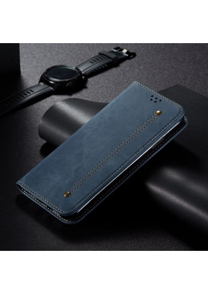 iPhone 6 Plus / 6s Plus / 7 Plus / 8 Plus Için Retro Deri Flip Standlı Kılıf (Yurt Dışından)