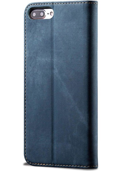 iPhone 6 Plus / 6s Plus / 7 Plus / 8 Plus Için Retro Deri Flip Standlı Kılıf (Yurt Dışından)