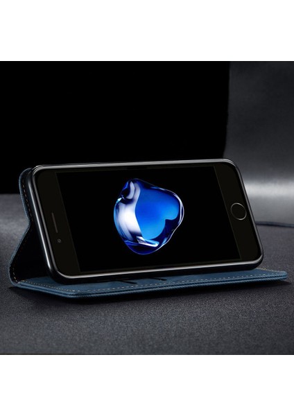 iPhone 6 Plus / 6s Plus / 7 Plus / 8 Plus Için Retro Deri Flip Standlı Kılıf (Yurt Dışından)