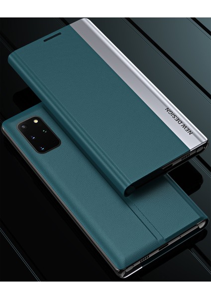 Samsung Galaxy S20 Plus Için Ince Flip Deri Manyetik Kılıf (Yurt Dışından)