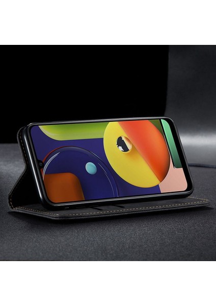 Samsung Galaxy A50 / A50S / A30S Için Retro Deri Flip Standlı Kılıf (Yurt Dışından) fırsatları