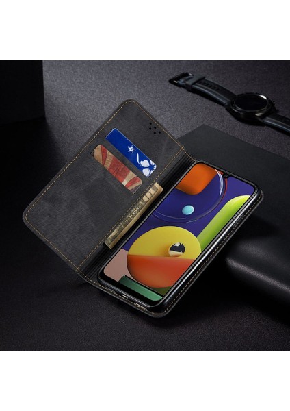 Samsung Galaxy A50 / A50S / A30S Için Retro Deri Flip Standlı Kılıf (Yurt Dışından) indirimleri