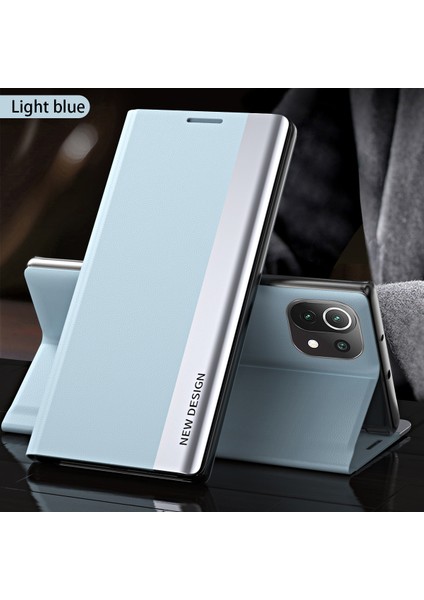 Xiaomi Mi 11 İçin Ince Flip Deri Manyetik Kılıf (Yurt Dışından)