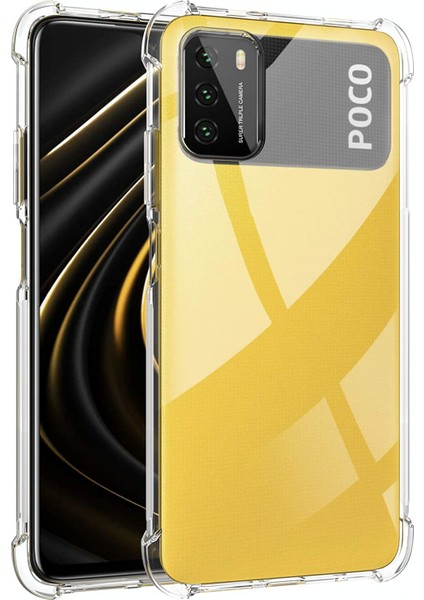 Xiaomi Poco M3 Için Şeffaf Yumuşak Silikon Tpu Köşe Korumalı Kılıf (Yurt Dışından)