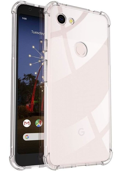 Google Pixel 3A Xl Için Kenarları Korumalı Tpu Bumper Shockproof Şeffaf Kılıf (Yurt Dışından)