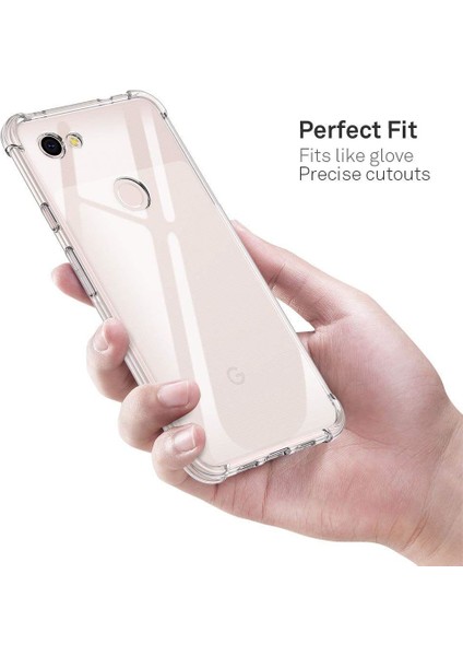 Google Pixel 3A Xl Için Kenarları Korumalı Tpu Bumper Shockproof Şeffaf Kılıf (Yurt Dışından)
