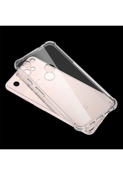 Google Pixel 3A Xl Için Kenarları Korumalı Tpu Bumper Shockproof Şeffaf Kılıf (Yurt Dışından)
