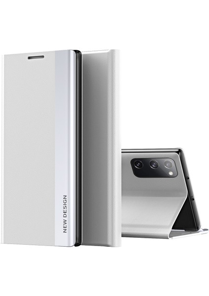 Samsung Galaxy S20 Fe Için Ince Flip Deri Manyetik Kılıf (Yurt Dışından)