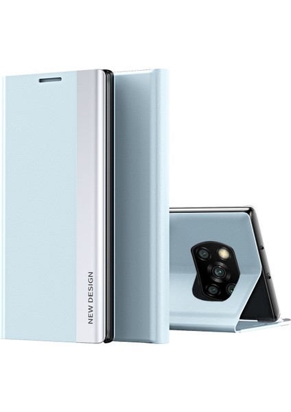 Xiaomi Poco X3 Nfc / X3 Pro Için Ince Flip Deri Manyetik Kılıf (Yurt Dışından)
