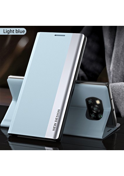 Xiaomi Poco X3 Nfc / X3 Pro Için Ince Flip Deri Manyetik Kılıf (Yurt Dışından)