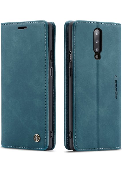 Oneplus 7 Pro Için Retro Pu Deri Tpu Kart Bölmeli Manyetik Flip Standlı Kılıf (Yurt Dışından)