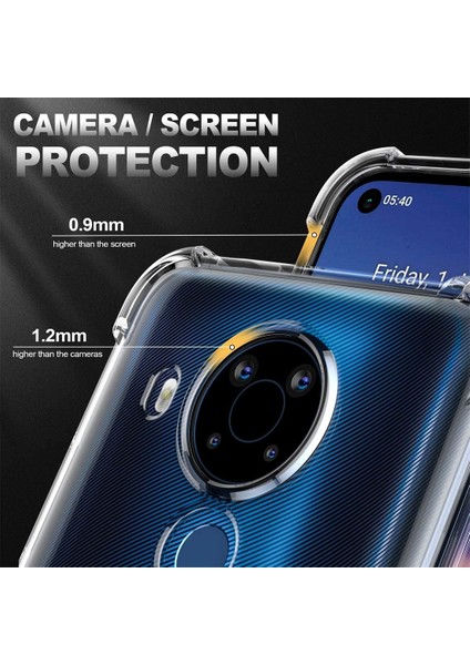 Nokia 5.4 Için Şeffaf Yumuşak Silikon Tpu Köşe Korumalı Kılıf (Yurt Dışından) modelleri