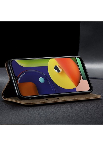 Samsung Galaxy A50 / A50S / A30S Için Retro Deri Flip Standlı Kılıf (Yurt Dışından) fırsatları