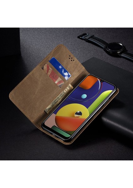 Samsung Galaxy A50 / A50S / A30S Için Retro Deri Flip Standlı Kılıf (Yurt Dışından) indirimleri