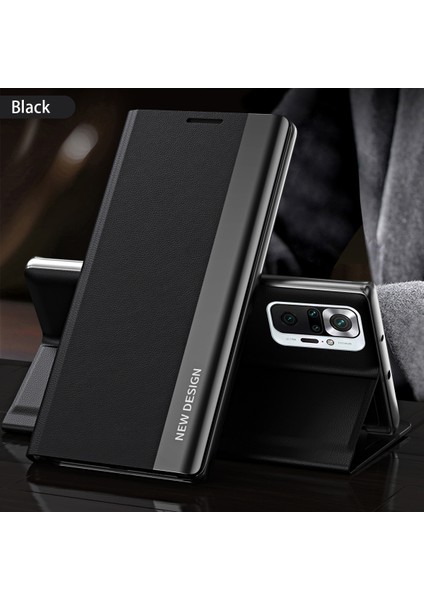Xiaomi Redmi Note 10 Pro/note 10 Pro Max Için Ince Flip Deri Manyetik Kılıf (Yurt Dışından)