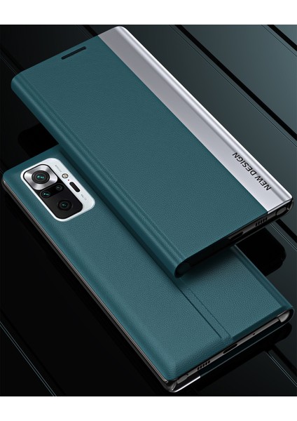 Xiaomi Redmi Note 10 Pro/note 10 Pro Max Için Ince Flip Deri Manyetik Kılıf (Yurt Dışından)