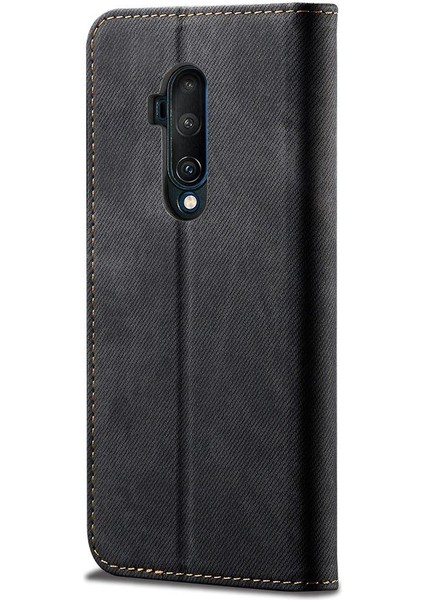 Oneplus 7t Pro Için Retro Deri Flip Standlı Kılıf (Yurt Dışından)